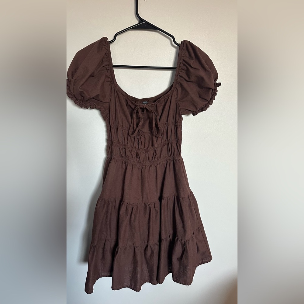 SHEIN Chocolate Brown Dress